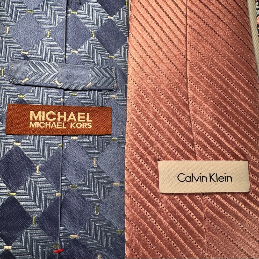Men's Tie Set of 4 - Michael Kors and more, Blue, Pink, Navy - Picture 5 of 15
